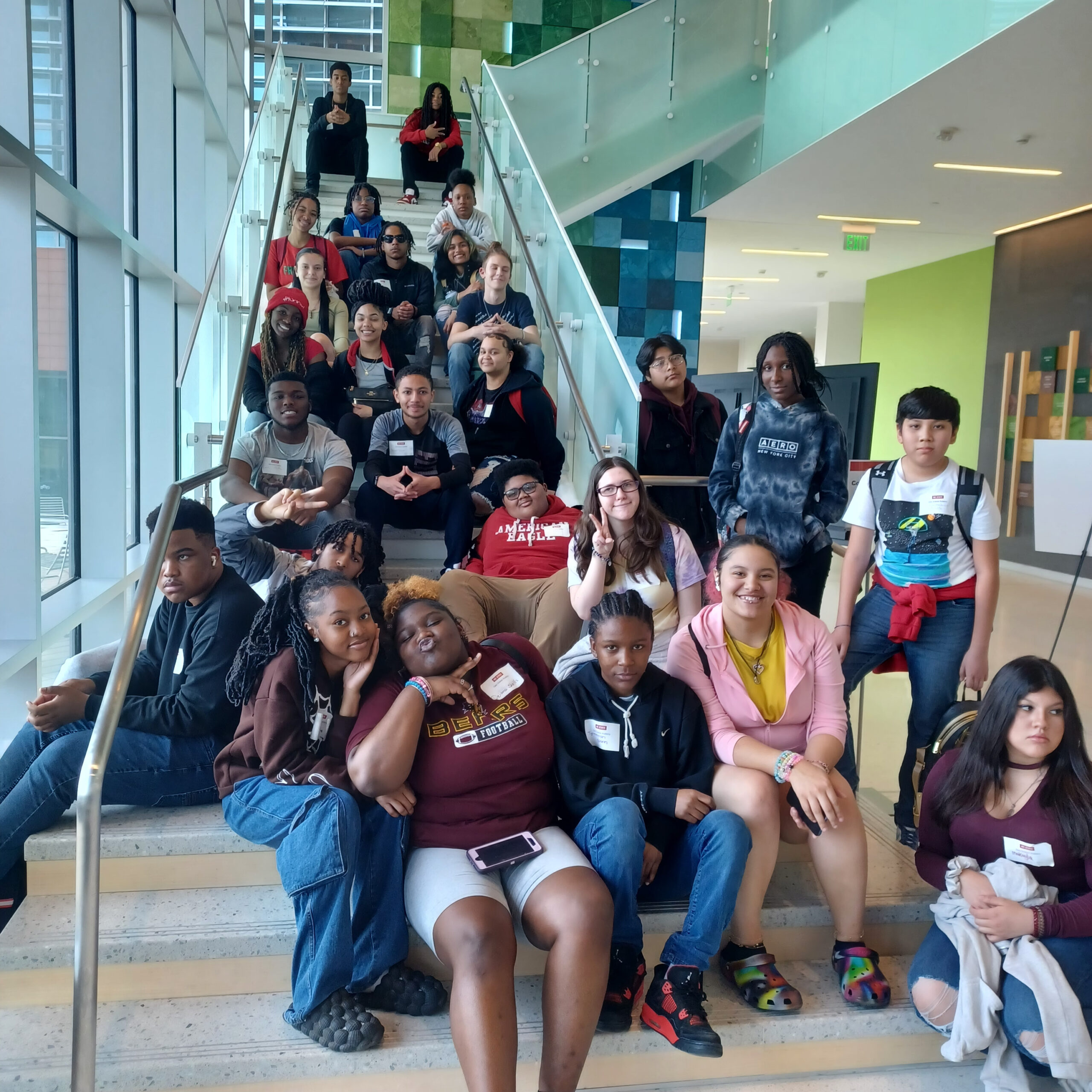 Data Challenge Student Participants pose for a group photo.