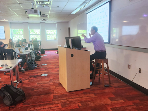 Dr. Paul Liu leads participants during Data and AI at Work training.